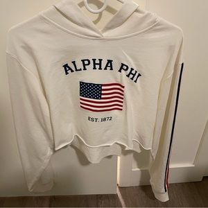 Alpha Phi Cropped Sweatshirt